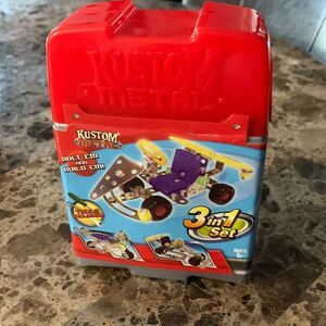 Kustom Metal Mini Racer Car Combo Series Building Set Toy Nuts Screws Wrench